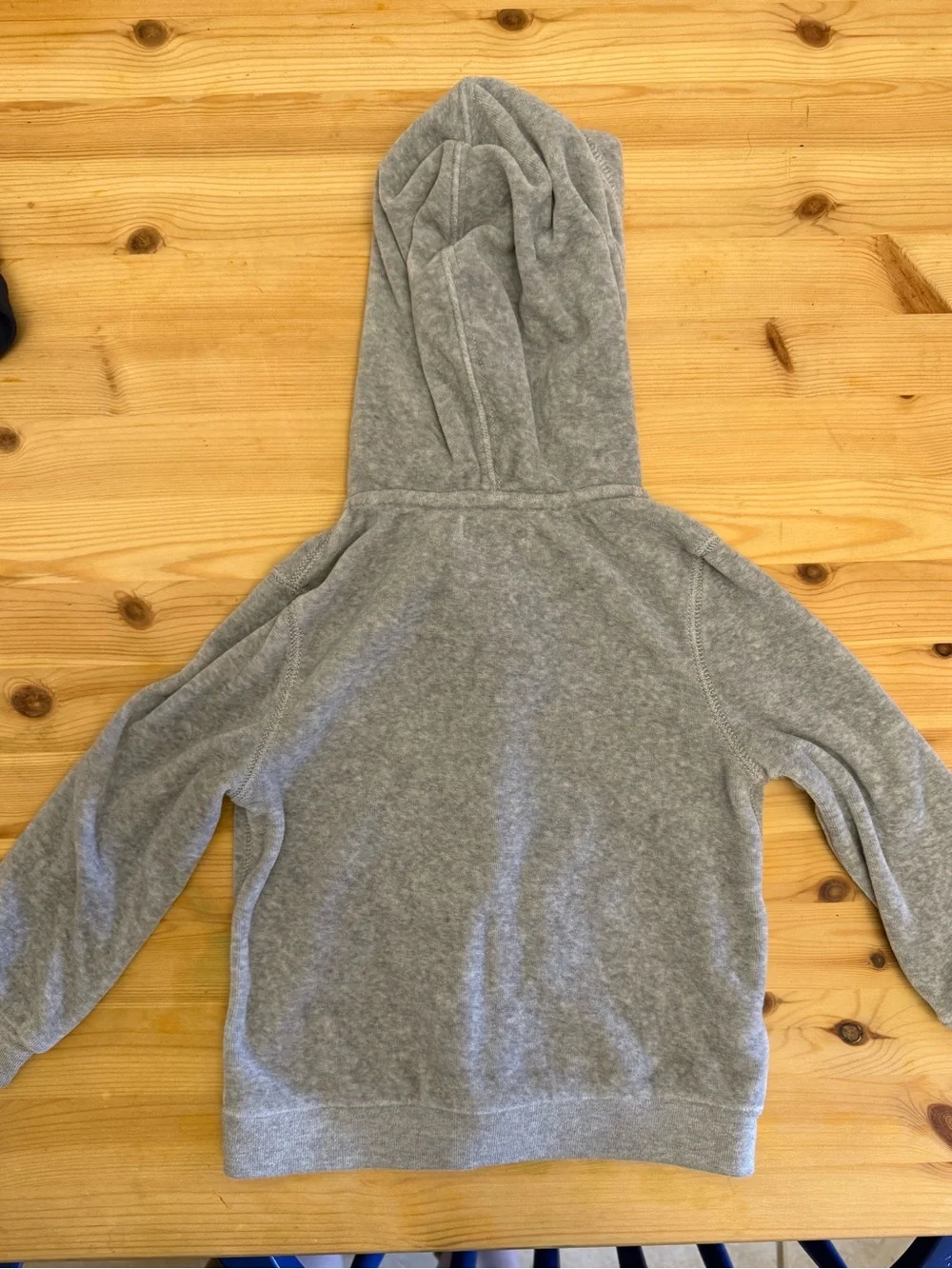 Ralph Lauren Polo baby gray velour zip up hoodie jacket 24 mos EUC